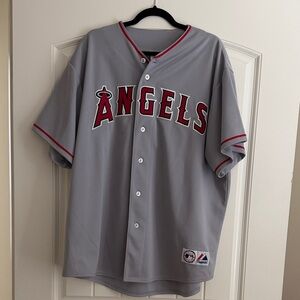 Majestic Gray Angels Team Jersey